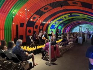 A concert in the Jeronimo Tunnel on Mission Viejo's Oso Creek Traiil