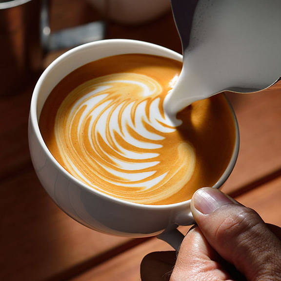 Latte Art at a Mission Viejo Coffee House