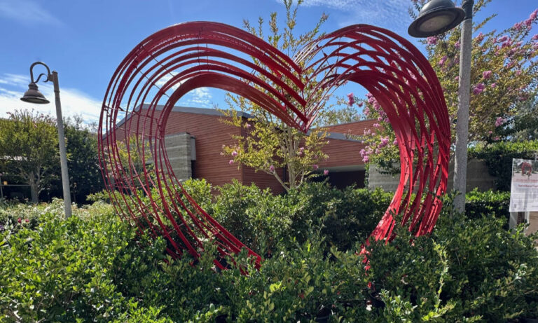 The Heart of Mission Viejo sculpture