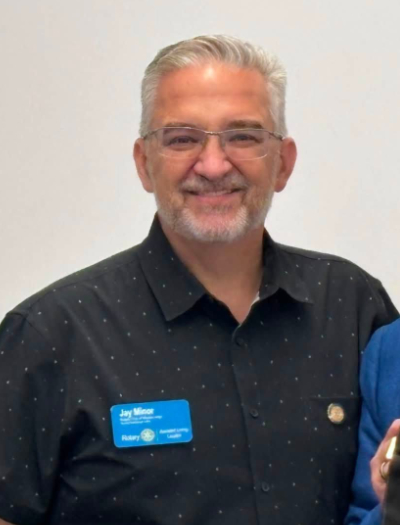 Jay Minor, current president of the Mission Viejo Rotary Club