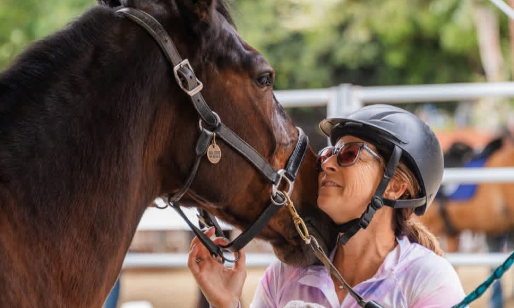 Kris Yellin and Major at the Shea Center for Therapeutic Riding