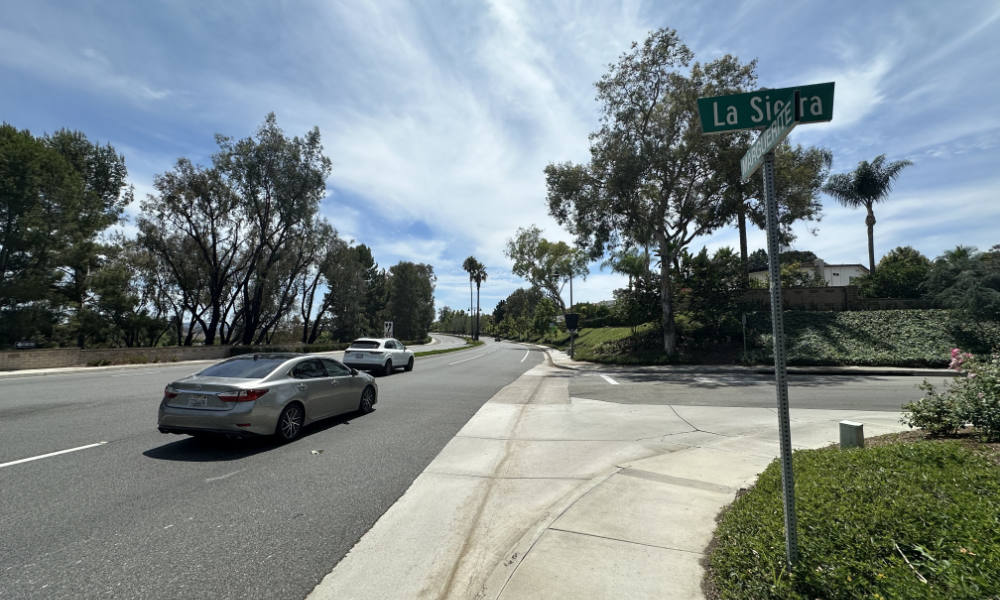 The intersection of La Sierra Drive and Marguerite Parkway in Mission Viejo