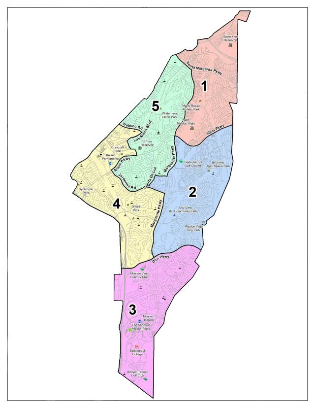 Mission Viejo City Council districts