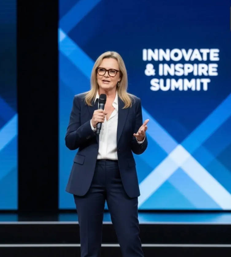 Suzanne Gardner speaks at the Innovate & Inspire Summit