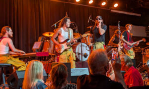 Mission Viejo guitarist Neil Levin performs with the Backdraft band