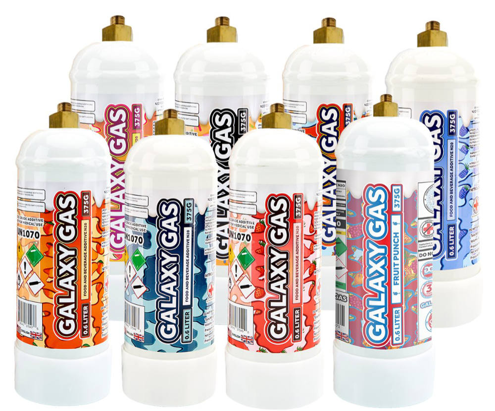 Nitrous oxide marketed as Galaxy Gas